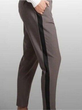 Athleta Women's Brooklyn Ankle Pant Brown Plaid Size 8